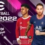 PES 2022 PPSSPP ANDROID ESTILO PS5 EUROPEUS FACES ELENCOS & KITS 2022 ATUALIZADOS