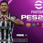 eFOOTBAL PES 2022 PPSSPP ANDROID ESTILO PS5 EUROPEUS NOVAS TRANSFERÊNCIAS CLUBES + KITS 2022