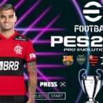 eFOOTBAL PES 2022 PPSSPP ANDROID ESTILO PS5 EUROPEUS NOVAS TRANSFERÊNCIAS CLUBES + KITS 2022