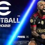 eFOOTBALL PES 2022 PPSSPP ESTILO PS5 EUROPEUS NOVAS TRANSFERÊNCIAS FACES REALISTAS + KITS 2022