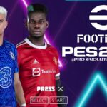 eFOOTBALL PES 2022 PPSSPP ANDROID ESTILO PS5 GRÁFICOS LIGAS EUROPEUS NOVAS TRANSFERÊNCIAS FACES 2022