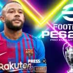 eFOOTBALL PES 2022 PPSSPP ANDROID ESTILO PS5 GRÁFICOS EUROPEUS NOVAS TRANSFERÊNCIAS FACES ATUALIZADO