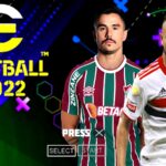 eFOOTBALL PES 2022 PPSSPP BRASILEIRÃO A e B COPA LIBERTADORES NOVAS FACES & TRANSFERÊNCIAS + KITS 22