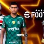 eFOOTBALL PES 2022 PPSSPP PS5 GRÁFICOS BRASILERIÃO & EUROPEUS NOVAS FACES REALISTAS LIGAS 2022