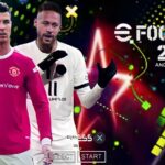 NOVO EFOOTBALL PES 2022 PPSSPP ANDROID GRÁFICOS PS5 EUROPEUS NOVAS FACES REAIS LIGAS + KITS 22/23