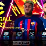 EFOOTBALL PES 2022 PPSSPP – PATCH BRASILEIRÃO e EUROPEUS FACES REALISTAS ELENCOS + KITS/2022/23