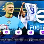 EFOOTBALL PES 2022 PPSSPP BRASILEIRÃO e EUROPEUS ELENCOS ATUALIZADOS NOVAS FACES REALISTAS + KITS 23