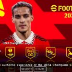 EFOOTBALL PES 2023 PPSSPP PATCH EUROPEUS NOVIDADES FACES 4K REALISTAS NOVAS TRANSFERÊNCIAS + KITS 23
