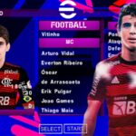 EFOOTBALL PES 2023 PPSSPP BRASILEIRÃO e EUROPEUS NOVAS TRANSFERÊNCIAS FACES REALISTAS + KITS 2023