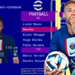 EFOOTBALL PES 2023 PPSSPP V PATCH EUROPEUS e BRASILEIRÃO NOVAS FACES 2K PENTEADOS ELENCOS + KITS/23
