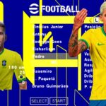 EFOOTBALL PES 2023 PPSSPP V PATCH EUROPEUS NOVAS FACES REALISTAS ELENCOS ATUALIZADOS + KITS 23