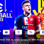 EFOOTBALL PES 2023 PPSSPP PATCH EUROPEUS e BRASILEIRÃO ELENCOS FACES 2K REALISTAS + KITS 22/23