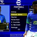 EFOOTBALL PES 2023 PPSSPP ANDROID EUROPEUS e BRASILEIRÃO ELENCOS ATUALIZADOS NOVAS FACES REALISTAS