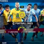 EFOOTBALL PES 2023 PPSSPP ANDROID EUROPEUS NOVIDADES NOVOS ICONES FACES REALISTAS ELENCOS ATUALIZADO + KITS 23