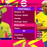 EFOOTBALL PES 2023 PPSSPP ANDROID PATCH EUROPEUS e BRASILEIRÃO ELENCOS FACES REALISTAS GRAMADOS + KITS 23