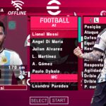 EFOOTBALL PES 2023 PPSSPP ANDROID EUROPEUS e BRASILEIRÃO NOVAS FACES REALISTAS SELEÇÃO ELENCOS ATUALIZADOS
