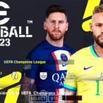 EFOOTBALL PES 2023 PPSSPP ANDROID GRÁFICOS ESTILO PS5 EUROPEUS NOVAS FACES REALISTAS ELENCOS + KITS 23