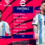 EFOOTBALL PES 2023 PPSSPP PATCH V. FINAL OFFLINE EUROPEUS e BRASILEIRÃO NOVAS FACES SELEÇÕES + KITS 22/23