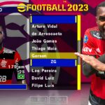 EFOOTBALL PES 2023 PPSSPP BRASILEIRÃO e EUROPEUS NOVAS FACES REALISTAS Com TATUAGENS ELENCOS ATUALIZADOS + KITS 23