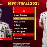 EFOOTBALL PES 2023 PPSSPP BRASILEIRÃO e EUROPEUS NOVAS FACES REALISTAS • ELENCOS 100% ATUALIZADOS