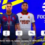 EFOOTBALL PES 2023 PPSSPP EUROPEUS e BRASILEIRÃO FACES NOVAS TRANSFERÊNCIAS ATUALIZADOS + KITS 23