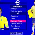 EFOOTBALL PES 2023 PPSSPP OFFLINE COM BRASILEIRÃO e EUROPEUS ELENCOS FACES REALISTAS ATUALIZADOS