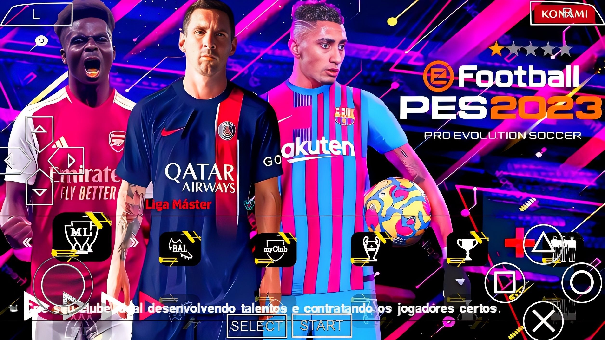 EFOOTBALL PES 2023 PPSSPP BRASILEIRÃO A+B E EUROPEUS + COPA DO BRASIL E  ELENCOS ATUALIZADOS!! 