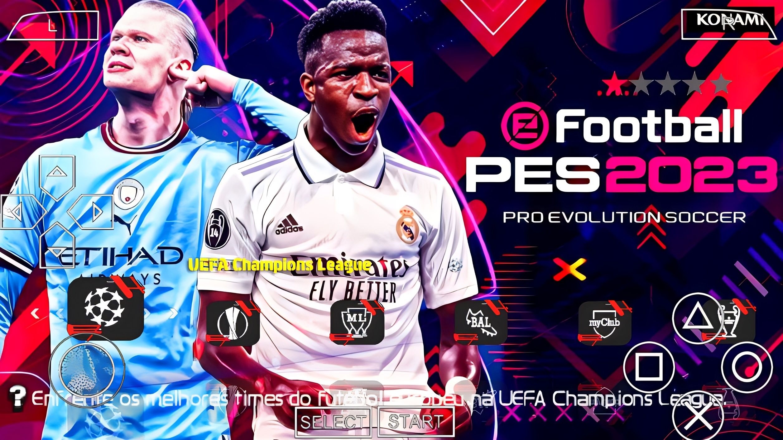 EFOOTBALL PES 2023 PPSSPP BRASILEIRÃO A+B E EUROPEUS + COPA DO BRASIL E  ELENCOS ATUALIZADOS!! 