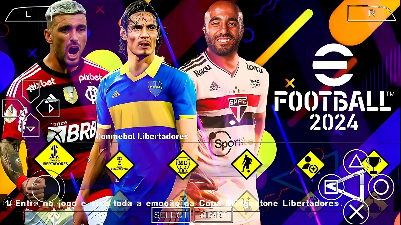 SAIUU! EFOOTBALL PES 2024 PPSSPP EUROPEUS NOVOS CLUBES FACES REALISTAS  ATUALIZADOS + KITS 2023/24 