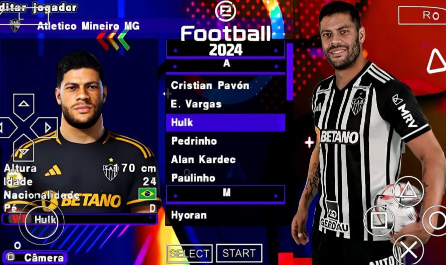 ATUALIZAÇÃO EFOOTBALL 2024 PARA PPSSPP COPA DO BRASIL | SUL AMERICANO / ELENCOS FACES 2K + KITS 24