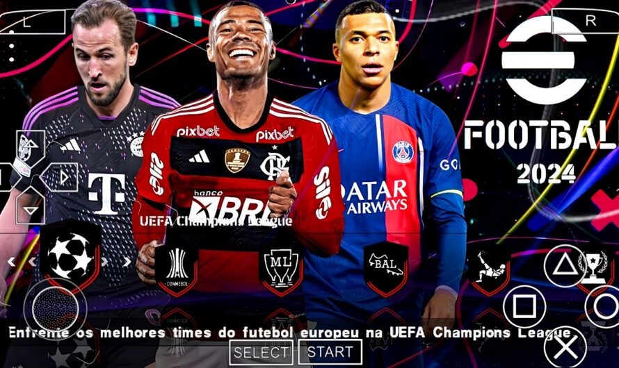 EFOOTBALL PES 2024 PPSSPP COM BRASILEIRÃO NOVAS TRANSFERÊNCIAS e EUROPEUS • NARRAÇÃO LUIS ROBERTO