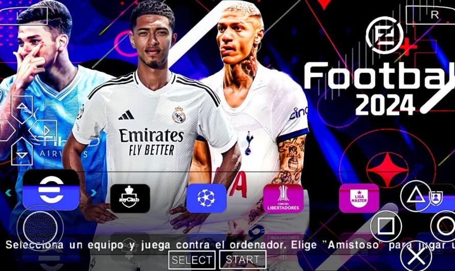 EFOOTBALL PES 2024 PPSSPP EUROPEUS NOVAS FACES 2K ELENCOS 100% ATUALIZADOS + KITS 24/25