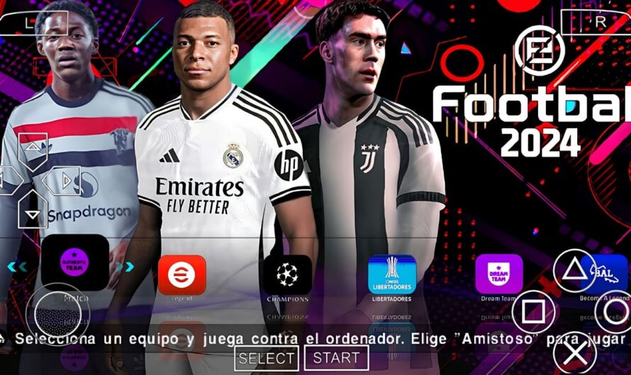 EFOOTBALL PES 2024 PPSSPP EUROPEUS NOVAS FACES ELENCOS 100% ATUALIZADOS + KITS 24/25