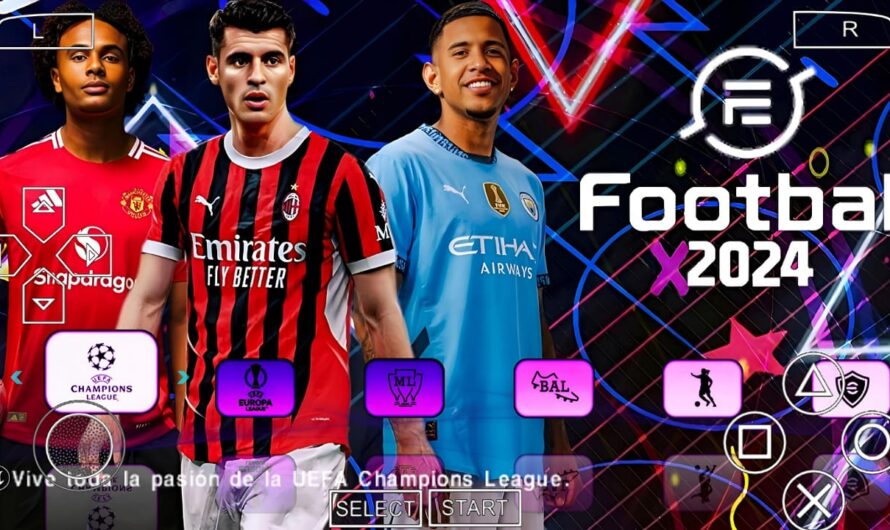 EFOOTBALL PES 2024 PPSSPP EUROPEUS NOVAS TRANSFERÊNCIAS 100% ATUALIZADOS FACES 2K + KITS 24/25