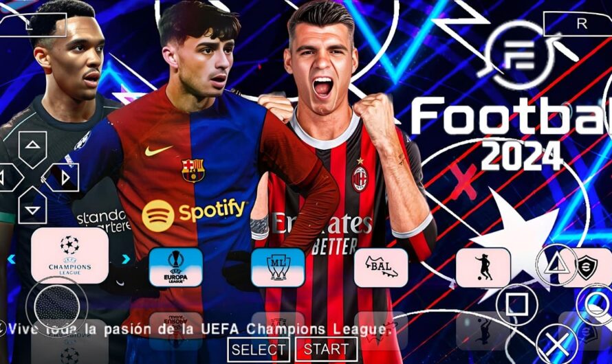 EFOOTBALL PES 2024 PPSSPP EUROPEUS NOVAS TRANSFERÊNCIAS FACES REALISTAS 100% ATUALIZADOS + KITS 24/25