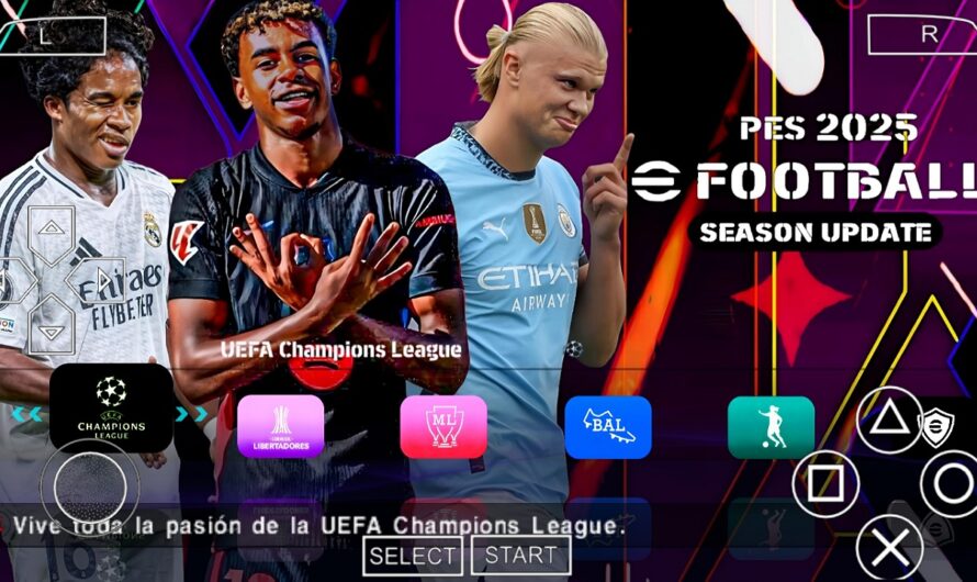 EFOOTBALL PES 2025 PPSSPP EUROPEUS NOVAS FACES 2K ELENCOS 100% ATUALIZADOS + KITS 24/25