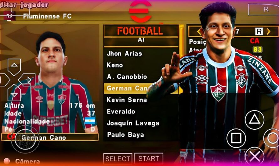 EFOOTBALL PES 2025 PPSSPP COM BRASILEIRÃO e EUROPEUS NOVAS FACES REALISTAS ELENCOS ATUALIZADOS