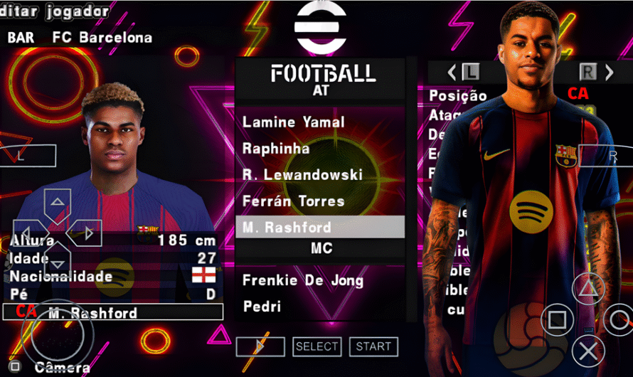 EFOOTBALL PES 2026 PPSSPP – PATCH WORLD COM BRASILEIRÃO e EUROPEUS NOVAS FACES REALISTAS ELENCOS ATUALIZADOS + KITS 25/26