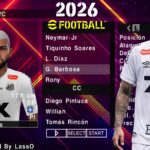 EFOOTBALL PES 2026 PPSSPP COM BRASILEIRÃO e EUROPEUS FACES REALISTAS ELENCOS ATUALIZADOS + KITS 25/26