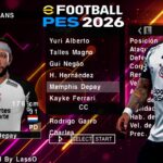 EFOOTBALL PES 2026 PPSSPP SUL-AMERICANO COM BRASILEIRÃO ELENCOS FACES REALISTAS ATUALIZADOS + KITS 25/26
