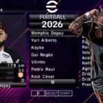 EFOOTBALL PES 2026 PPSSPP SUL AMERICANO BRASILEIRÃO A B C e D ELENCOS ATUALIZADOS + KITS 25/26