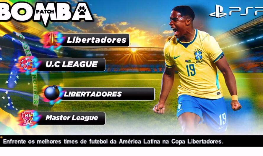 SAIU BOMBA PATCH 2026 PPSSPP BRASILEIRÃO e EUROPEUS NOVAS FACES 2K ELENCOS LIBERTADORES ATUALIZADOS