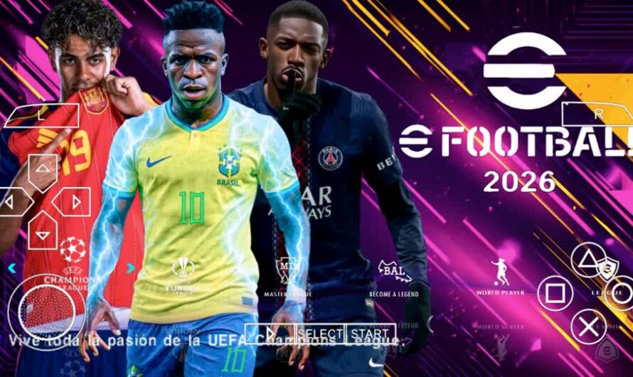 EFOOTBALL PES 2026 PPSSPP EUROPEUS NOVAS FACES REALISTAS ELENCOS SELEÇÃO ATUALIZADOS COPA DO MUNDO 2026