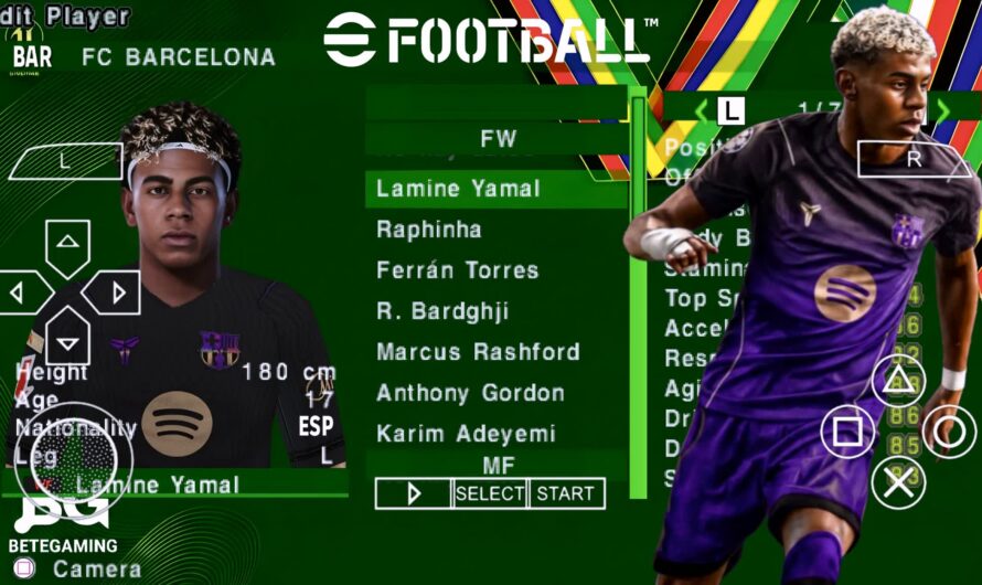EFOOTBALL PES 2026 PPSSPP EUROPEUS NOVAS FACES 4K REALISTAS ELENCOS 100% ATUALIZADOS + KITS 26/27