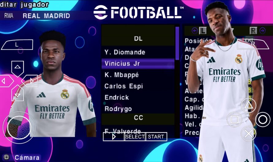 EFOOTBALL PES 2027 PPSSPP BETA V1 EUROPEUS NOVAS FACES 4K REALISTAS ELENCOS ATUALIZADOS + KITS 26/27