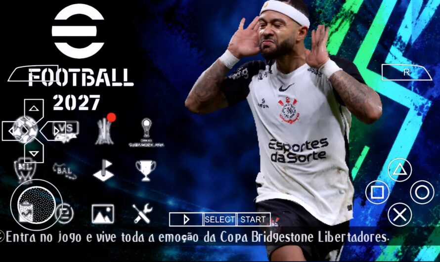 EFOOTBALL PES 2027 PPSSPP BRASILEIRÃO | PES 2027 PSP | NOVAS FACES 4K ELENCOS ATUALIZADOS + KITS 26/27
