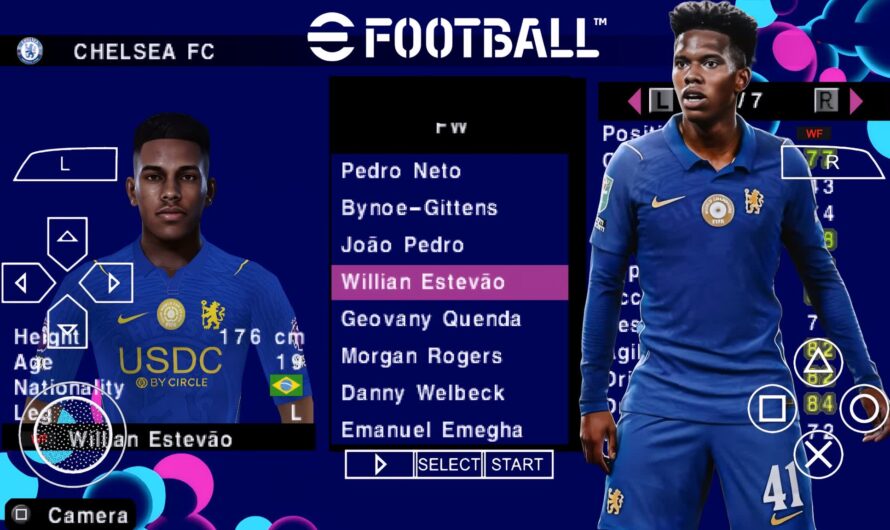 EFOOTBALL PES 2027 PPSSPP EUROPEUS NOVAS FACES 4K REALISTAS ELENCOS ATUALIZADOS + KITS 26/27